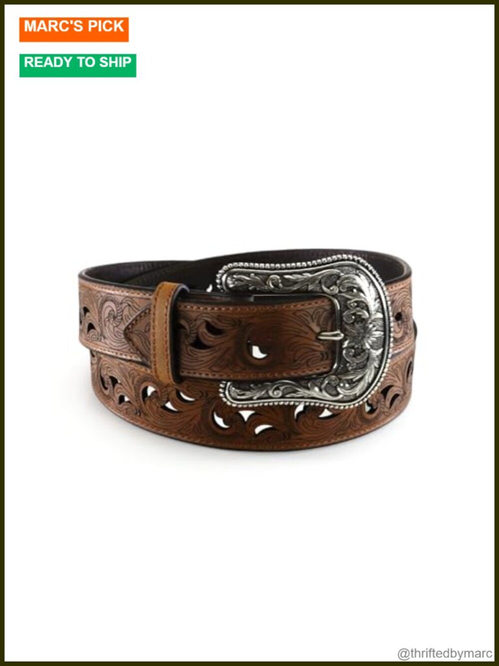 Genuine Leather Interchangeable Buckle Belt